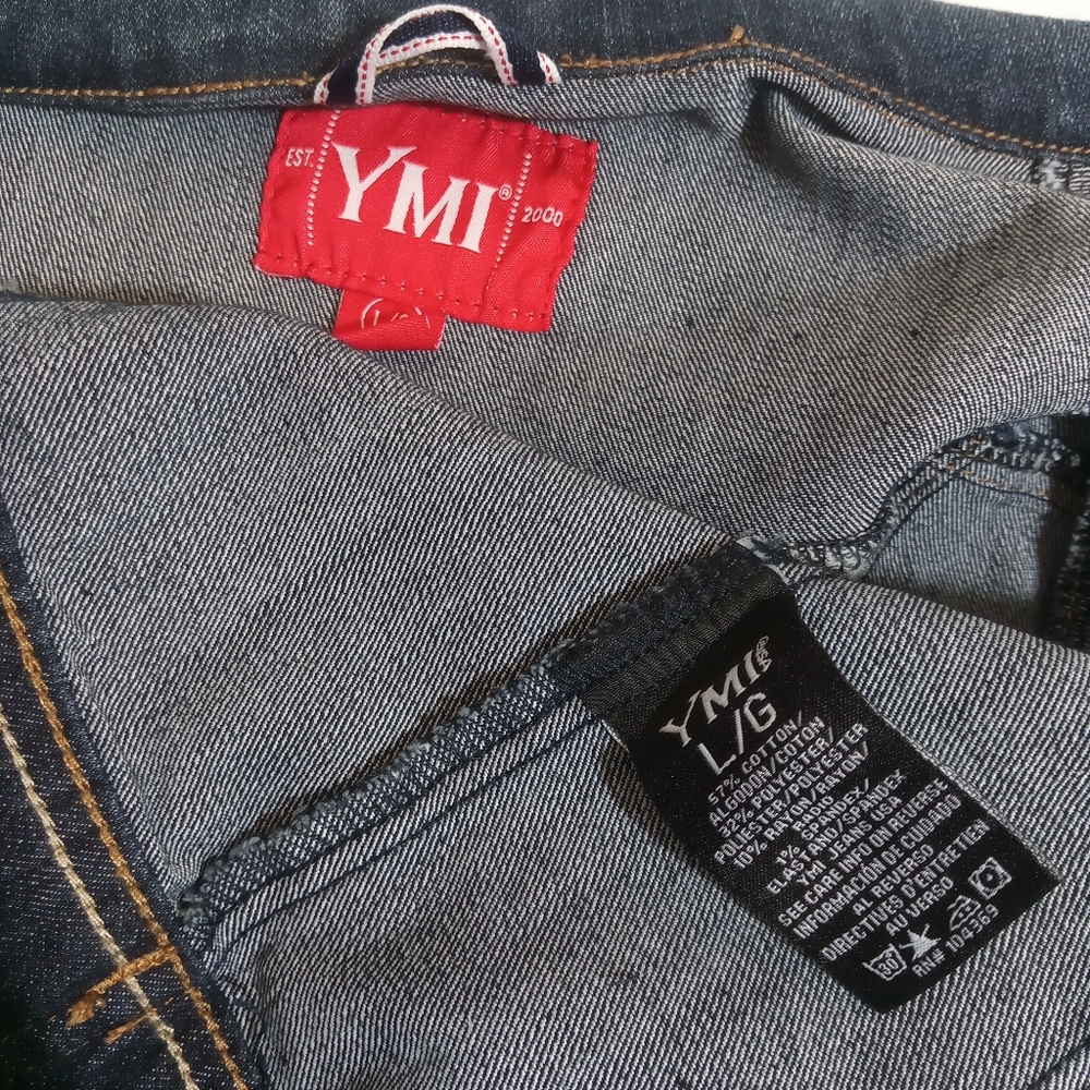 Ymi Distressed Back Denim Jacket - image 5
